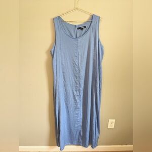 Denim 24/7 Light Blue Midi Dress, size 20W